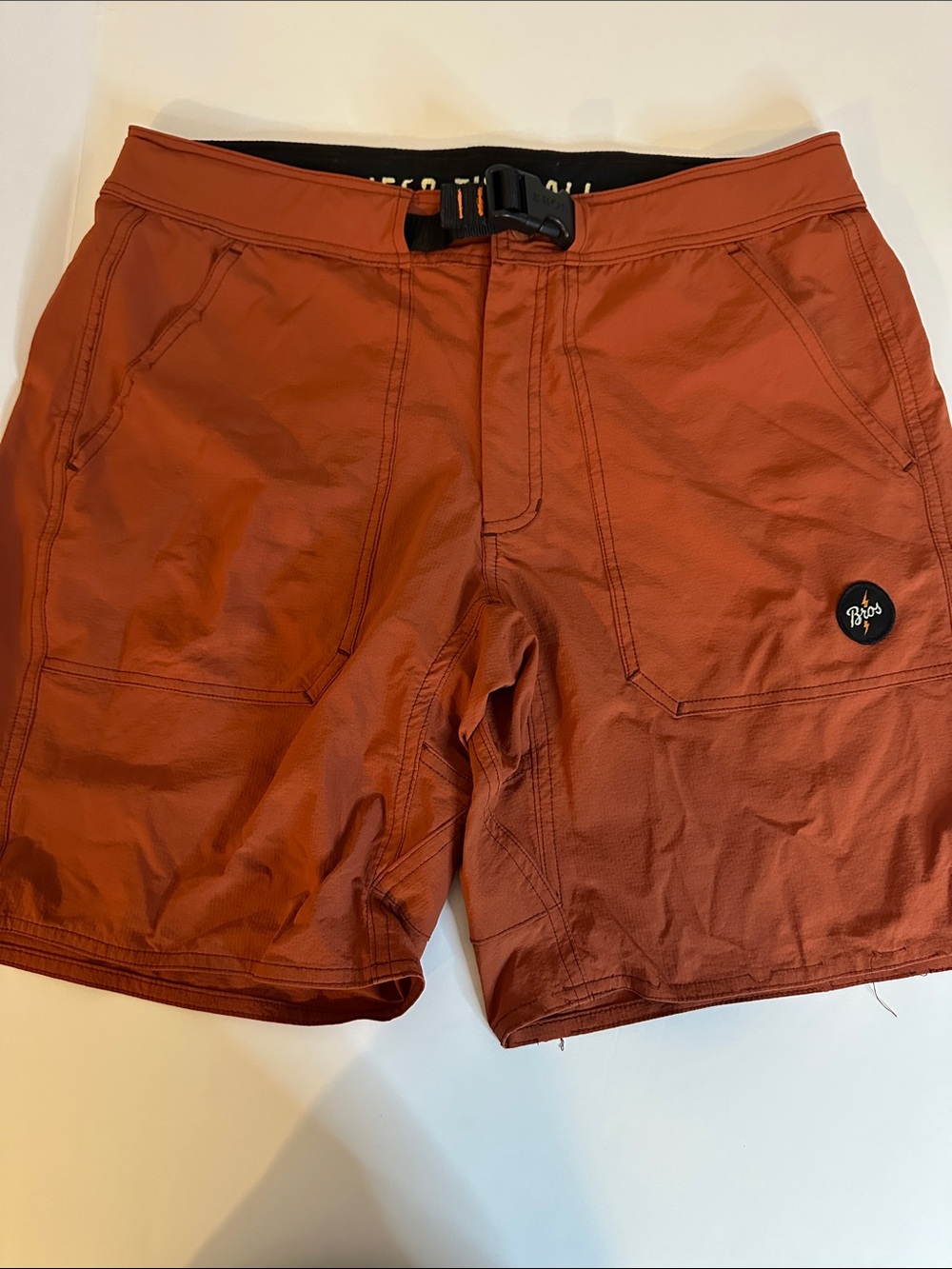 Howler Brothers Men’s Rust Orange Hybrid Shorts